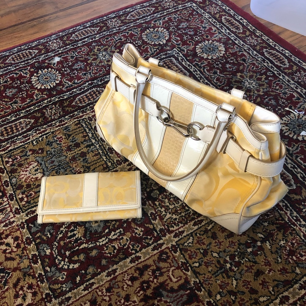 Coach Purse with Matching Wallet